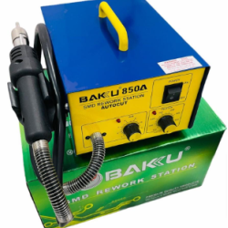 Bakku 850A Hot Air Gun Premium Quality Soldering Auto Cut MotherBoard, Mobile, SMD Repair Rework Station Blower SMD Machine Bakku 850A Hot Air Gun Premium Quality Soldering Auto Cut MotherBoard, Mobile, SMD Repair Rework Station Blower SMD Machine