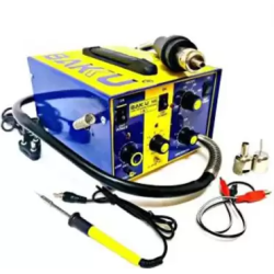 Bakku 900 Hot Air Gun with 12W Micro Soldering Iron 3 in 1 SMD Rework Station