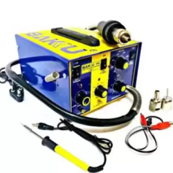 Bakku 900 Hot Air Gun with 12W Micro Soldering Iron 3 in 1 SMD Rework Station Bakku 900 Hot Air Gun with 12W Micro Soldering Iron 3 in 1 SMD Rework Station