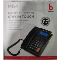 Beetel M64 Caller Id with 16 Digit and Adjustable LCD Display Landline Phone