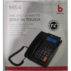 Beetel M64 Caller Id with 16 Digit and Adjustable LCD Display Landline Phone Beetel M64 Caller Id with 16 Digit and Adjustable LCD Display Landline Phone