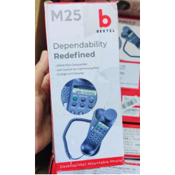 Beetel M25 Ultra Compact Caller ID Desk/Wall Mounted Slim Line Landline Phone