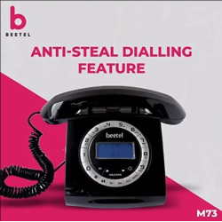 Beetel M73  Retro Design Caller ID Corded  with 16 Digit LCD Display Landline Phone Beetel M73  Retro Design Caller ID Corded  with 16 Digit LCD Display Landline Phone