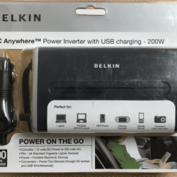 BELKIN F5L071Ak200W Inverter Anywhere Power AC/DC 200 Watt with USB charging Car Charger BELKIN F5L071Ak200W Inverter Anywhere Power AC/DC 200 Watt with USB charging Car Charger