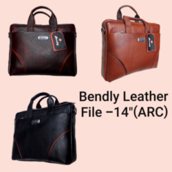Bendly Leather File 14" (ARC) Briefcase Best Laptop Messenger Bag