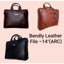 Bendly Leather File 14" (ARC) Briefcase Best Laptop Messenger Bag