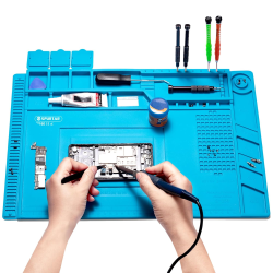 Thermal Insulation Repairing Work Pad S160/501 Heat Antistatic High-Quality Magnetic Silicone Blue Big Repair MAT Thermal Insulation Repairing Work Pad S160/501 Heat Antistatic High-Quality Magnetic Silicone Blue Big Repair MAT