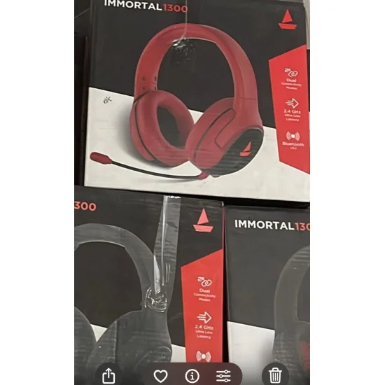 boAt Immortal IM1300 Bluetooth Gaming Headset On the Ear Gaming Headset boAt Immortal IM1300 Bluetooth Gaming Headset On the Ear Gaming Headset