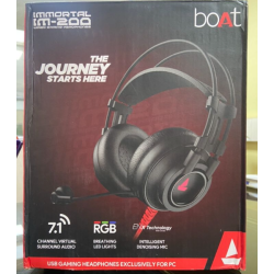 boAt Immortal IM-200 7.1 Wired Over Ear Headphones Channel USB Gaming Headphone boAt Immortal IM-200 7.1 Wired Over Ear Headphones Channel USB Gaming Headphone