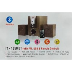 Bond IT1850BT 2.1 Multimedia with FM, USB & PROMAX Remote Control Woofer Speaker