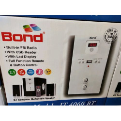 Bond IT4060BT 2.1 Multimedia with FM, USB & PROMAX Remote Control Woofer Speaker
