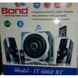 Bond IT6060BT 2.1 Multimedia with FM, USB & PROMAX Remote Control Woofer Speaker