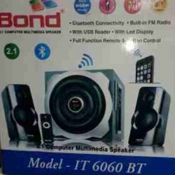 Bond IT6060BT 2.1 Multimedia with FM, USB & PROMAX Remote Control Woofer Speaker