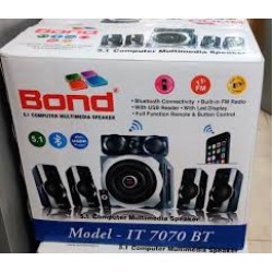 Bond IT7070BT 5.1 Multimedia with FM, USB & PROMAX Remote Control Woofer Speaker