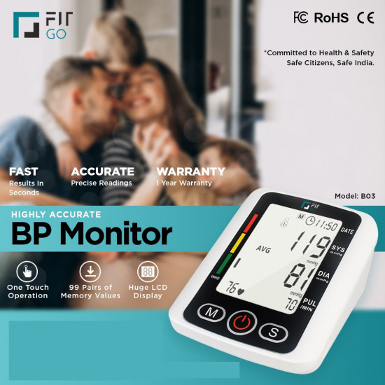 Blood Pressure B03 Monitor Upper Arm BP Machine