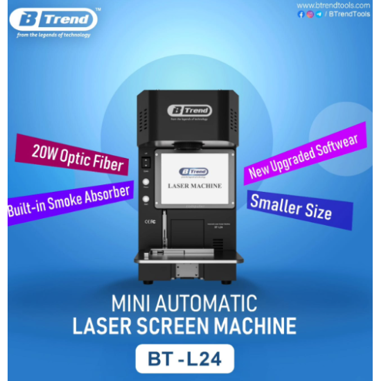 BTrend BT-L24 Mini Back Glass Laser Machine BTrend BT-L24 Mini Back Glass Laser Machine