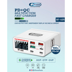 BTREND BT-U25 Multifunctional multi-port PD USB Charger