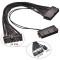 ATX Extension Cable 24 Pin Male To Female Dual 2 Internal PC PSU Power