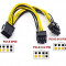 PCIE 8 Pin Y-Splitter Adapter Female to 2X 8 Pin/PCIe 8 Pin-2x(6+2pin) PCI Express Male Graphic Video Card GPU Power Cable