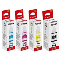 CANON GL790 INK Cartridge 4 Pcs Set Pixma G1000, G2000, G3000 Printers Original Color Ink Bottle