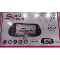 Sound Power 7 INCH RearView Safe Drive Full I-Touch Rear View Mirror Monitor with Night Vision  Car RearView Mirror Sound Power 7 INCH RearView Safe Drive Full I-Touch Rear View Mirror Monitor with Night Vision  Car RearView Mirror