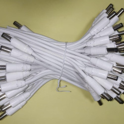 DC Connector CCTV Camera Dual White Connect Power Supply Cable DC Connector CCTV Camera Dual White Connect Power Supply Cable