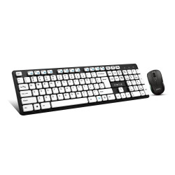 Circle Rover A7 Wireless Silent Pro Black/White Combo Keyboard Mouse Circle Rover A7 Wireless Silent Pro Black/White Combo Keyboard Mouse