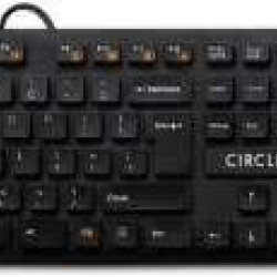 Circle C43 Slim Multimedia Black/White Wired Combo USB Keyboard Mouse