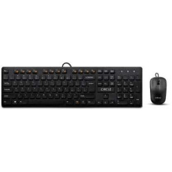 Circle C43 Slim Multimedia Black/White Wired Combo USB Keyboard Mouse Circle C43 Slim Multimedia Black/White Wired Combo USB Keyboard Mouse