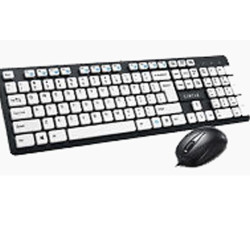 Circle C43 Slim Multimedia Black/White Wired Combo USB Keyboard Mouse Circle C43 Slim Multimedia Black/White Wired Combo USB Keyboard Mouse