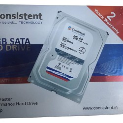 Consistent 500 GB HDD SATA 3.5 Inch with 2 Year Warranty Desktop Internal Hard Drive