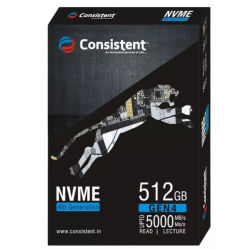 Consistent NVMe 512GB Gen 4 NVMe Gaming Storage, Internal Solid State SSD Drive