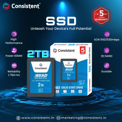 Consistent 2TB SSD CTSSD002S7 Internal SATA-III 2.5 Inch Solid State Drive Consistent 2TB SSD CTSSD002S7 Internal SATA-III 2.5 Inch Solid State Drive