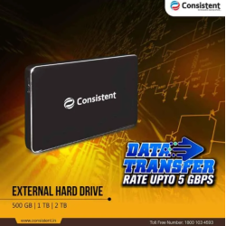 Consistent 500GB External Metal CT2500SX Hard Disk Drive Consistent 500GB External Metal CT2500SX Hard Disk Drive