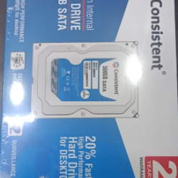 Consistent 500 GB HDD SATA 3.5 Inch with 2 Year Warranty Desktop Internal Hard Drive Consistent 500 GB HDD SATA 3.5 Inch with 2 Year Warranty Desktop Internal Hard Drive