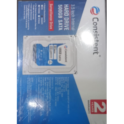 Consistent 500 GB HDD SATA 3.5 Inch with 2 Year Warranty Desktop Internal Hard Drive Consistent 500 GB HDD SATA 3.5 Inch with 2 Year Warranty Desktop Internal Hard Drive