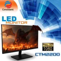 Consistent CMT 2200 21.5" inch Wide Full HD HDMI Inbuilt Speakers Frameless IPS Monitor