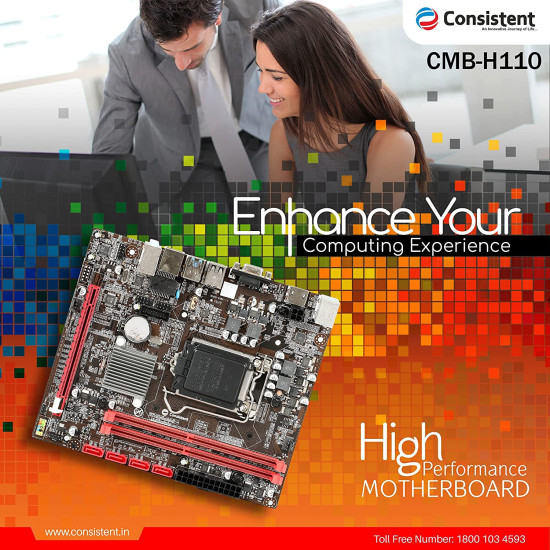 Consistent CMB-H110 LGA 1156 DDR4 Desktop Motherboard