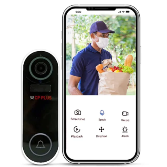 CP PLUS CP-L23 2MP Wi-Fi Video Doorbell Security Security Camera