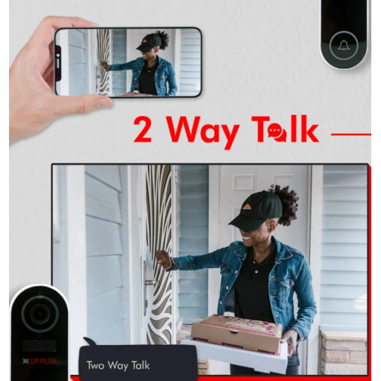 CP PLUS CP-L23 2MP Wi-Fi Video Doorbell Security Security Camera