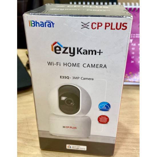 CP PLUS CP-E35Q 3MP 360° Pan & Tilt Ok Google CCTV Wi-Fi Camera