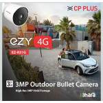 CP PLUS EZ-R31G 3MP WiFi Outdoor 4G SIM-Based Bullet CCTV Camera
