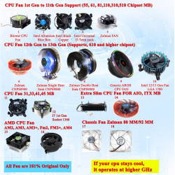 Motherboard FAN - All Socket Original Processore Cooling FAN Intel & AMD Motherboard CPU FAN Motherboard FAN - All Socket Original Processore Cooling FAN Intel & AMD Motherboard CPU FAN