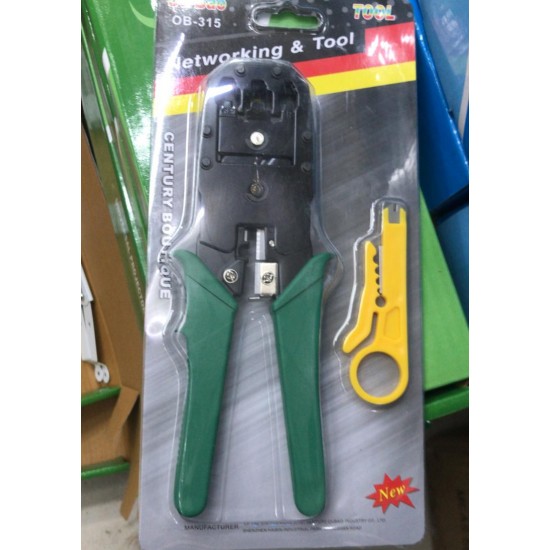Crimping Tool 3-in-1 Modular RJ45 LAN RJ11 Telephone with Cable Cutter Network Crimp Tools