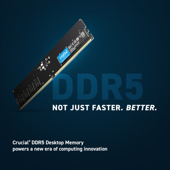 Crucial 32GB DDR5 4800MHz UDIMM Desktop RAM