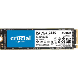 Crucial 500GB P2 3D NVMe NAND PCIe M.2 SSD