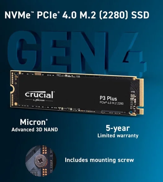 Crucial 500GB 2 SSD - Crucial 500GB NVME