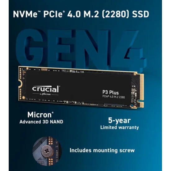 Crucial 500GB 2 SSD - Crucial 500GB NVME