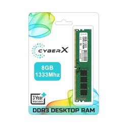 CyberX 8GB DDR3 PC Memory Module 1600Mhz Desktop Ram