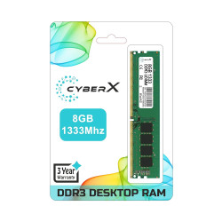 CyberX 8GB DDR3 PC Memory Module 1600Mhz Desktop Ram CyberX 8GB DDR3 PC Memory Module 1600Mhz Desktop Ram